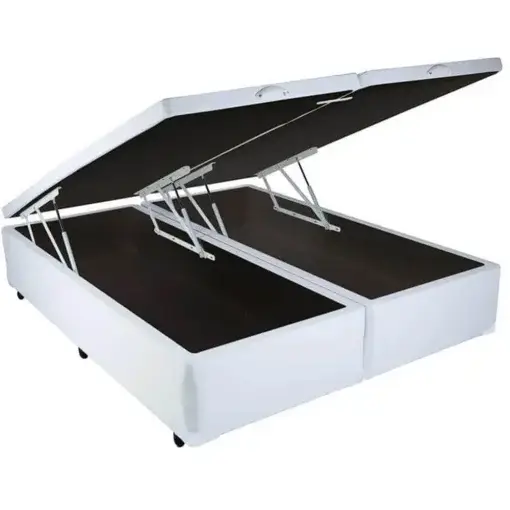 Base Box Bipartida Baú King em Corino Universal