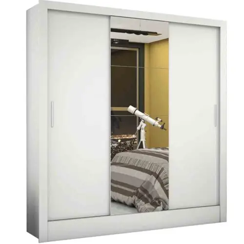 Kit Guarda Roupa Dubai + Cama Box Casal Monaco