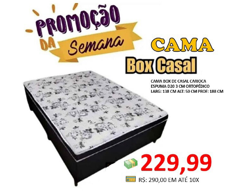 Cama Box Casal Carioca