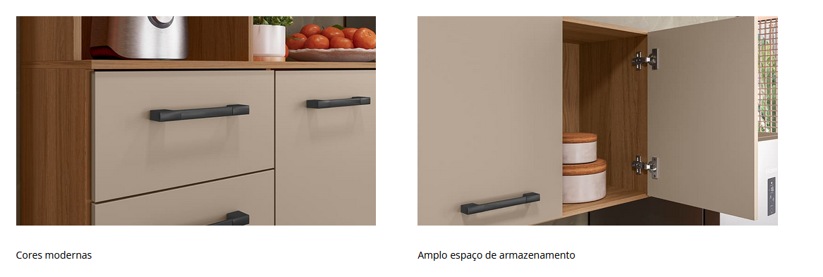 COZINHA SUSPENSA RAMALA 1.60 C/ 6 PORTAS 01 GAVETA – NICIOLI