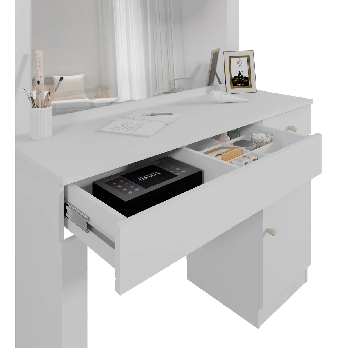 PENTEADEIRA CAMARIM NINA C/ LED – MOBLER