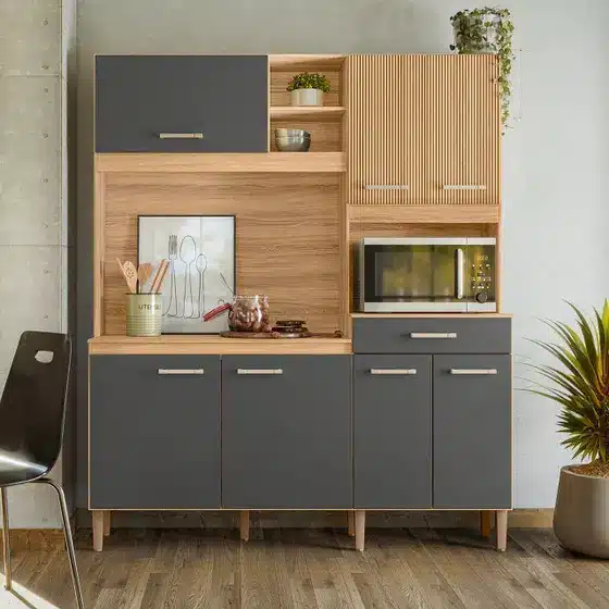 COZINHA YARA 1.60 – 7 PORTAS E 1 GAVETA -NICIOLI