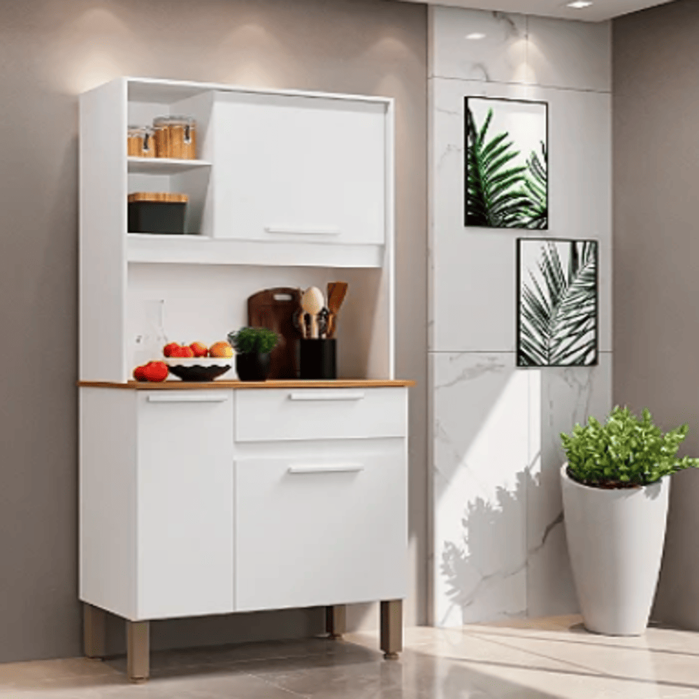 ARMÁRIO COZINHA LIA 0.83 CM C/ 3 PORTAS 1 GAVETA
