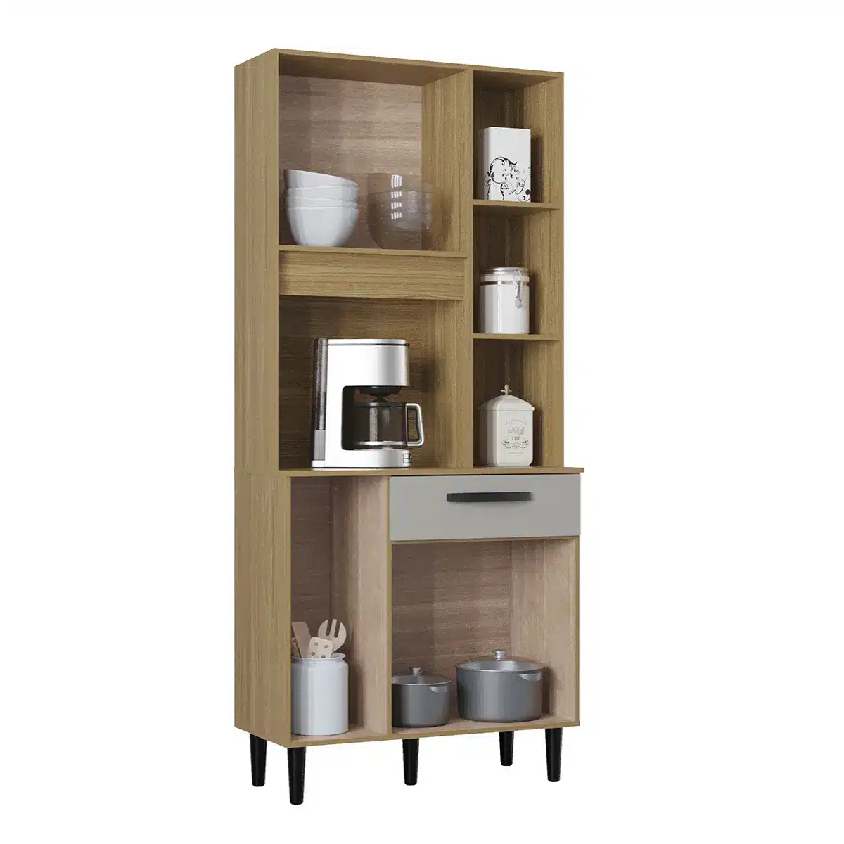 COZINHA MALU 80 CM – 5 PORTAS E 1 GAVETA – POQUEMA