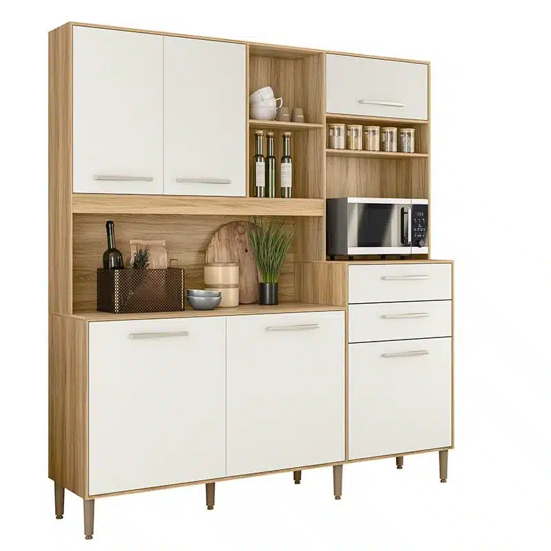 COZINHA SALSA 1.80 – 6 PORTAS E 2 GAVETAS – NICIOLI