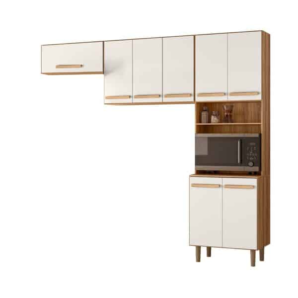 COZINHA LEMON 2.20 – 8 PORTAS E ESPAÇO PARA FORNO – NICIOLI