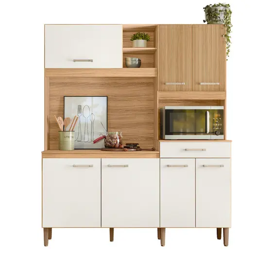 COZINHA YARA 1.60 – 7 PORTAS E 1 GAVETA -NICIOLI