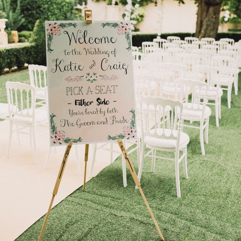 Adjustable Easel/stand for event signage (Stand Only)