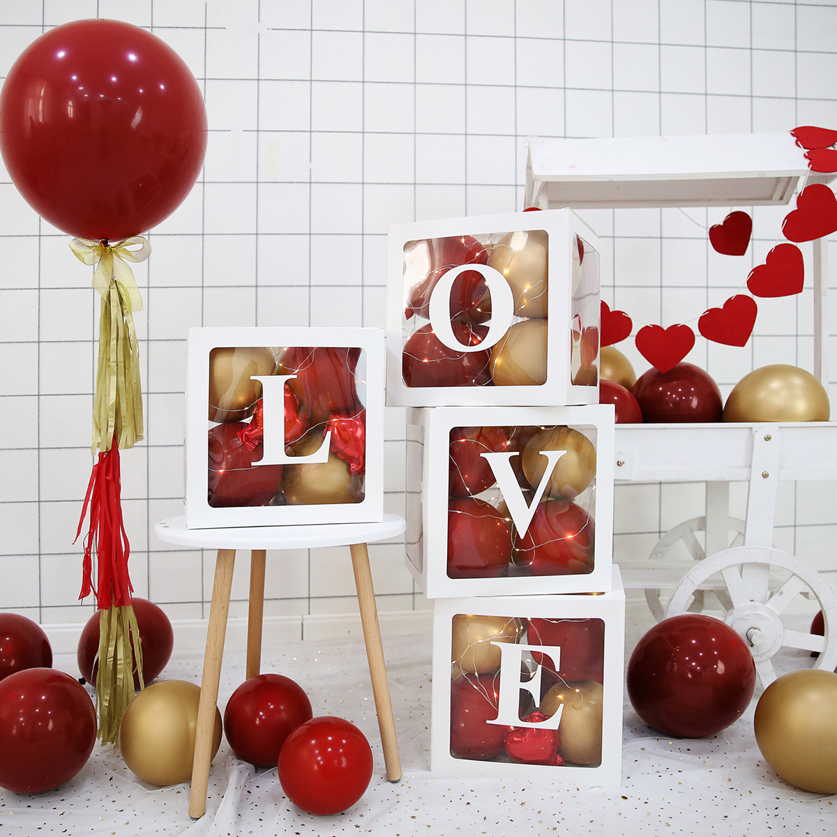 Love Cubes 25*25*25cm each. 4pcs