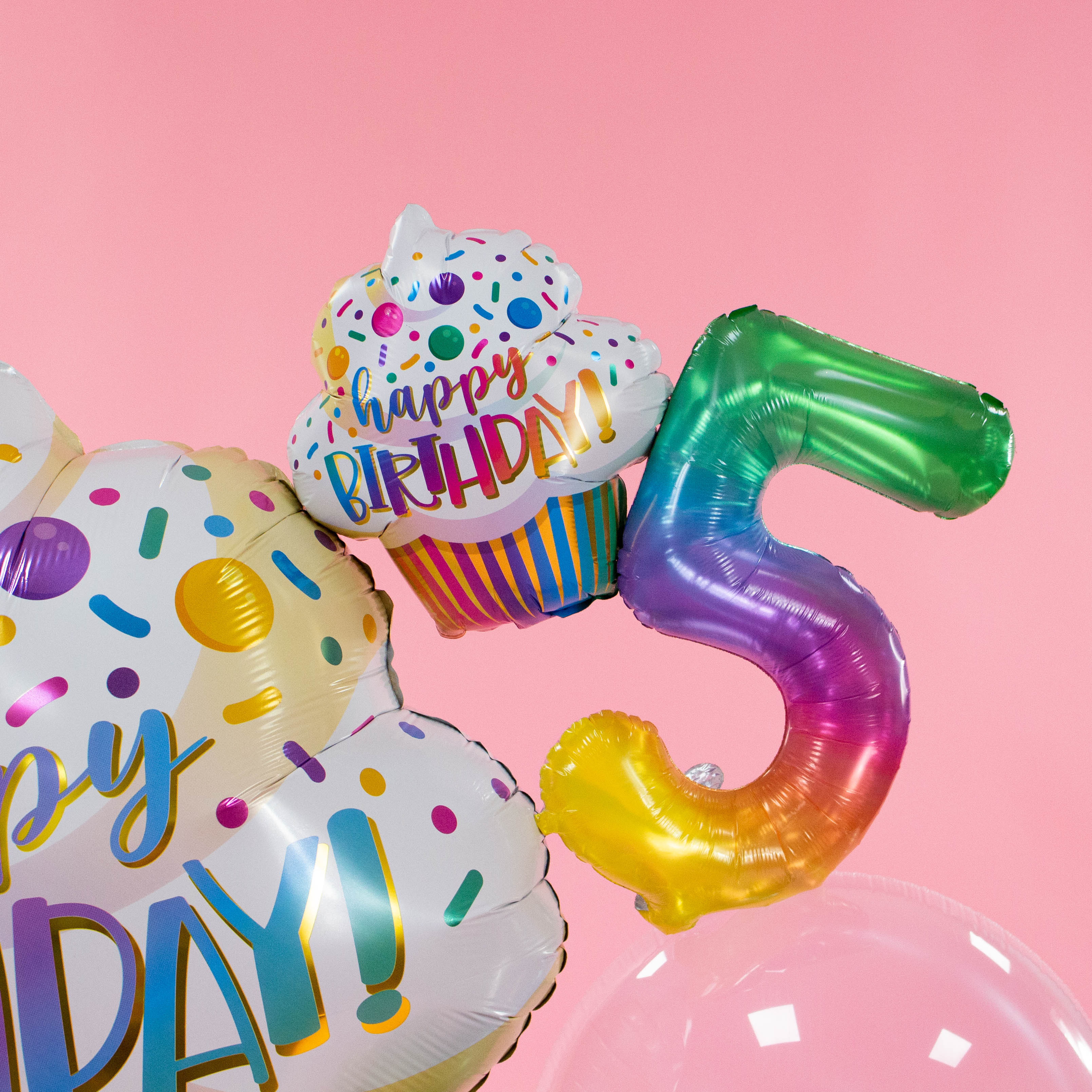 Grande Colourful Number Cake Balloon Bouquet