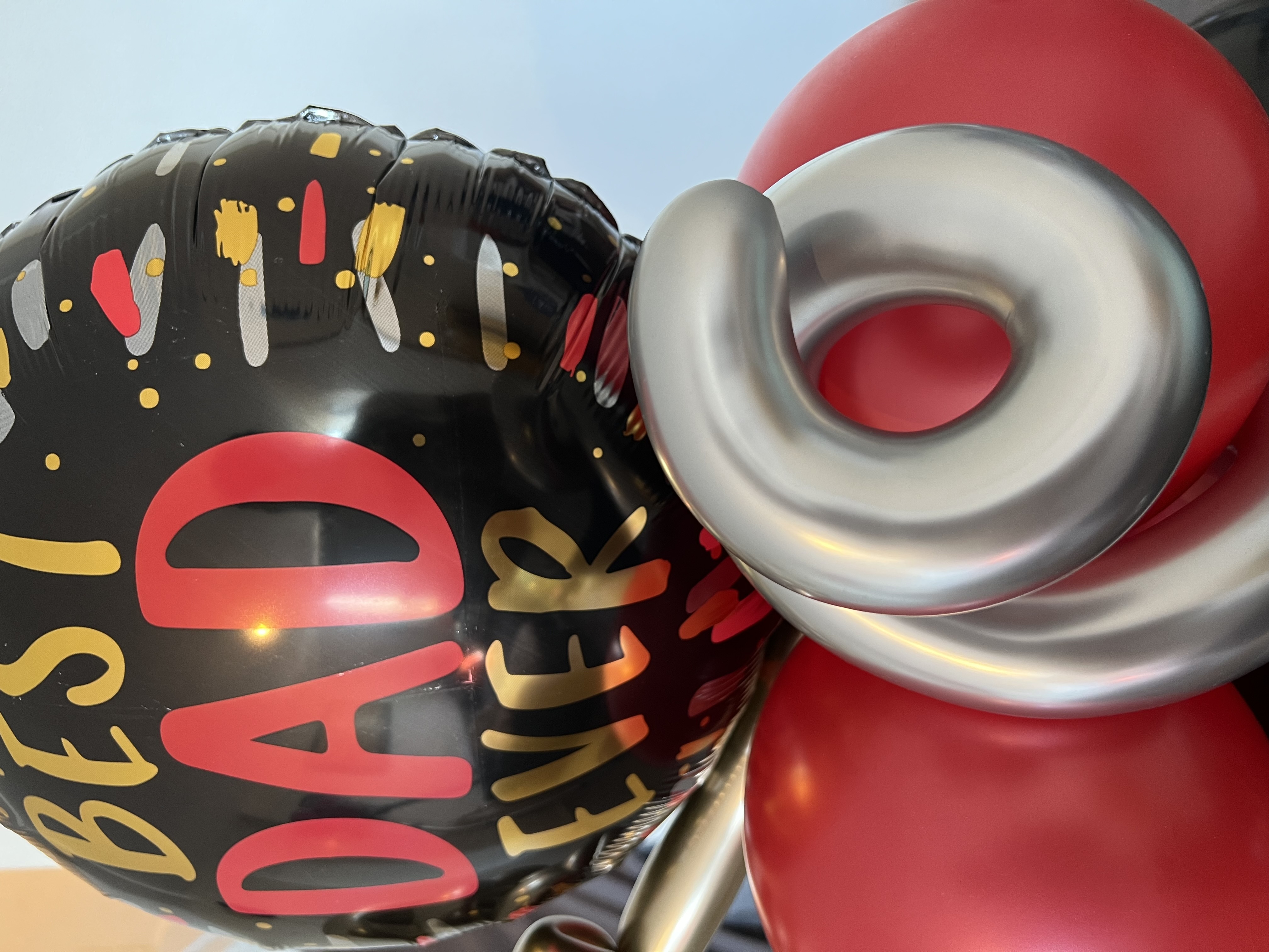 "Best Dad Ever" Father's Day Foil and Latex Balloon Bouquet