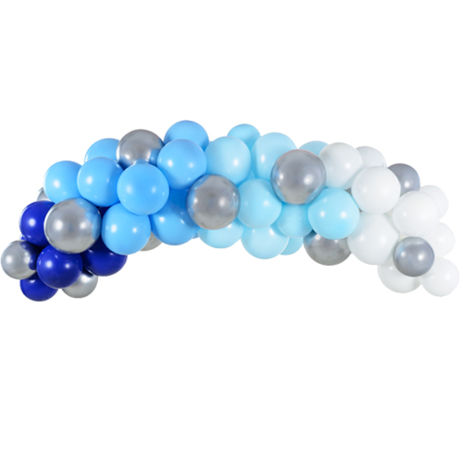Blue & Silver Garland DIY Latex Balloon Kit