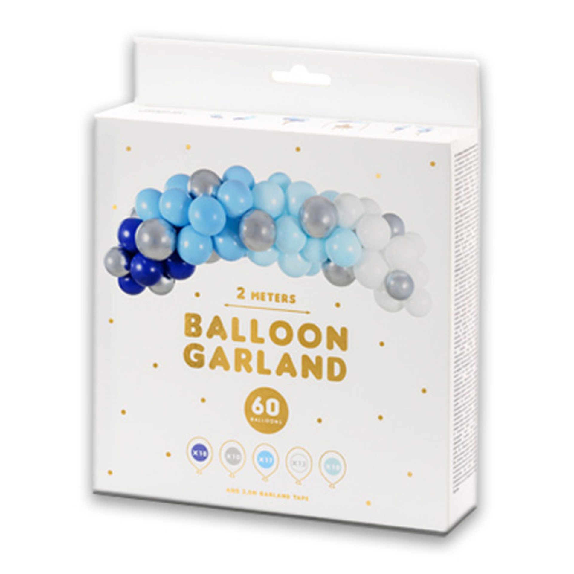 Blue & Silver Garland DIY Latex Balloon Kit