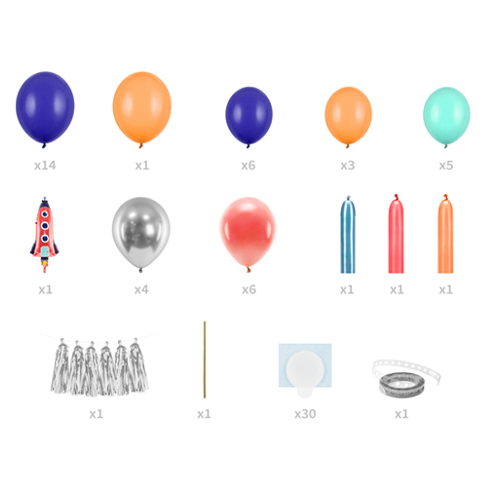 Rocket Garland DIY Balloon Kit