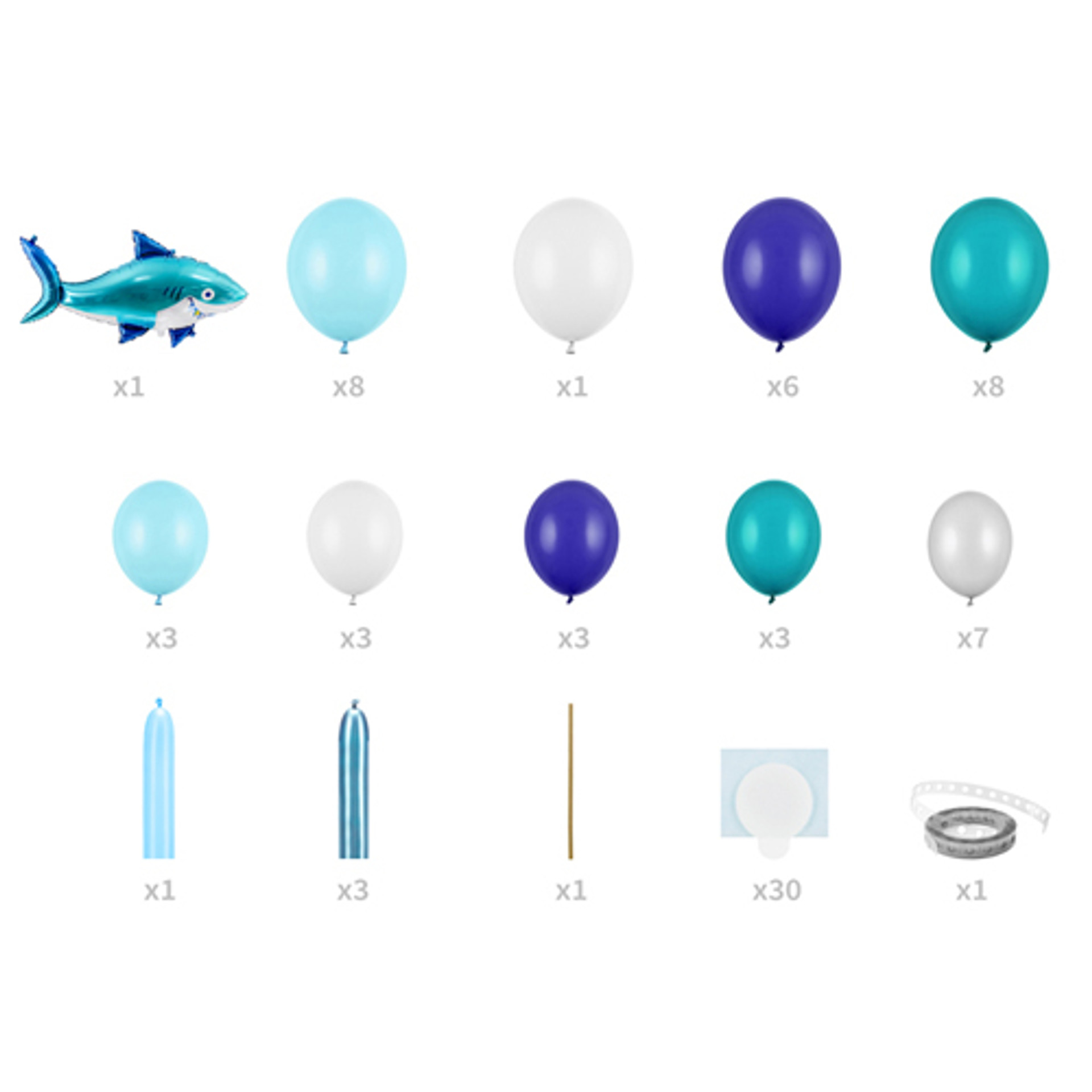 Shark Garland DIY Balloon Kit