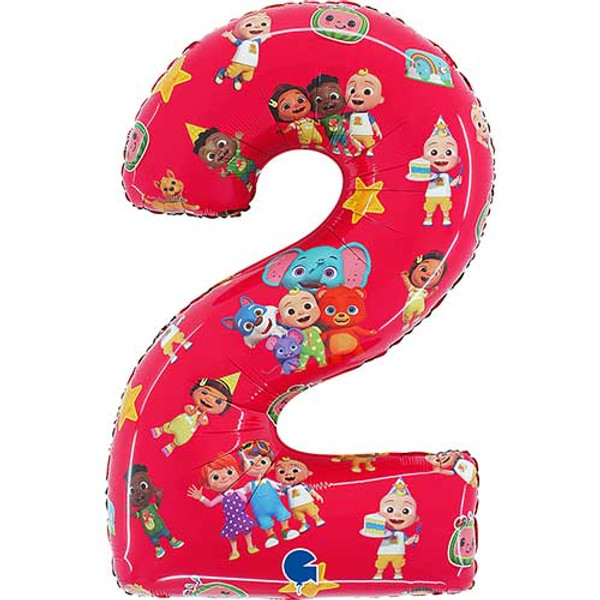 26 inch Cocomelon Number 1 Foil Balloon