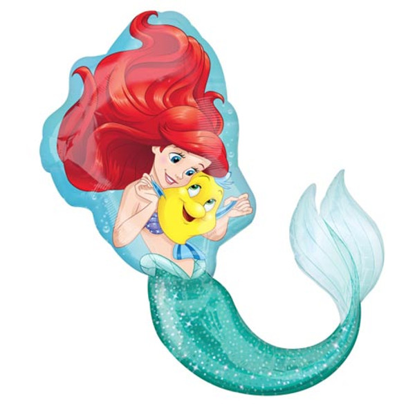 34 inch Little Mermaid Supershape Foil Balloon