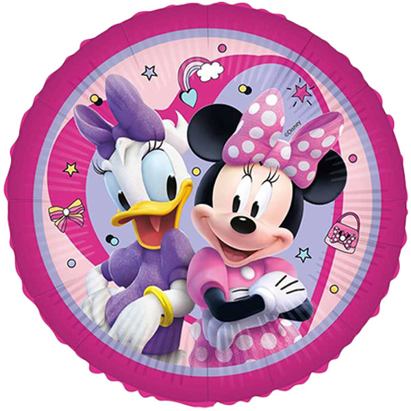 18 inch Minnie & Daisy Round Foil Balloon