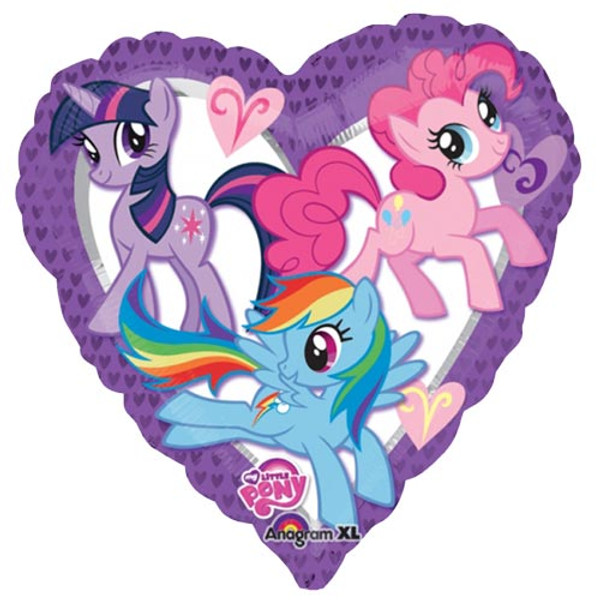 18 inch My Little Pony Heart Foil Balloon