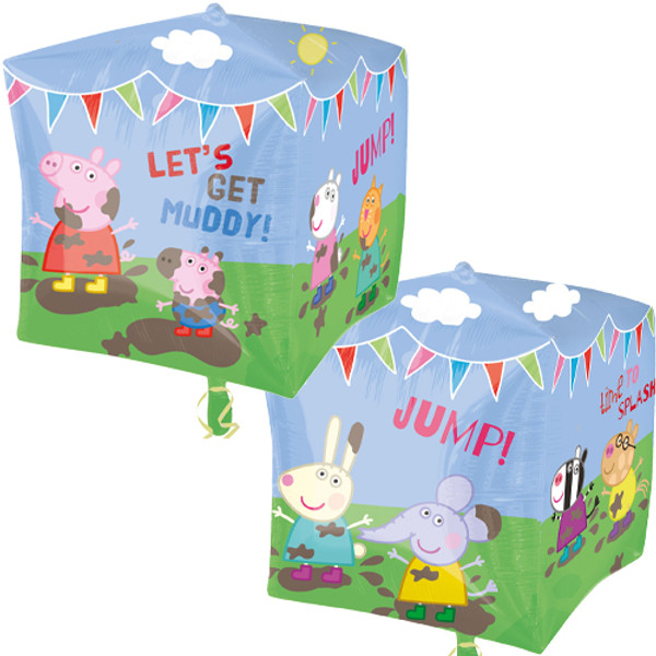 15 inch Cubez Peppa Pig & Friends Foil Balloon