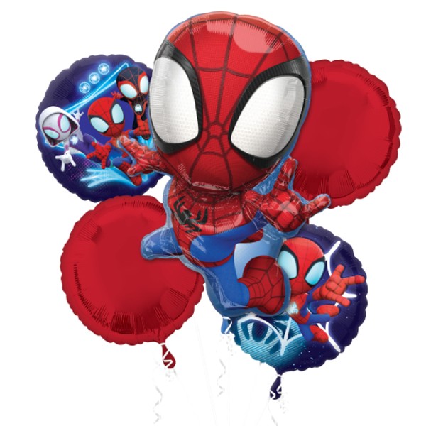 Spidey & His Amazing Friends Foil Balloon Bouquet (5 pack)