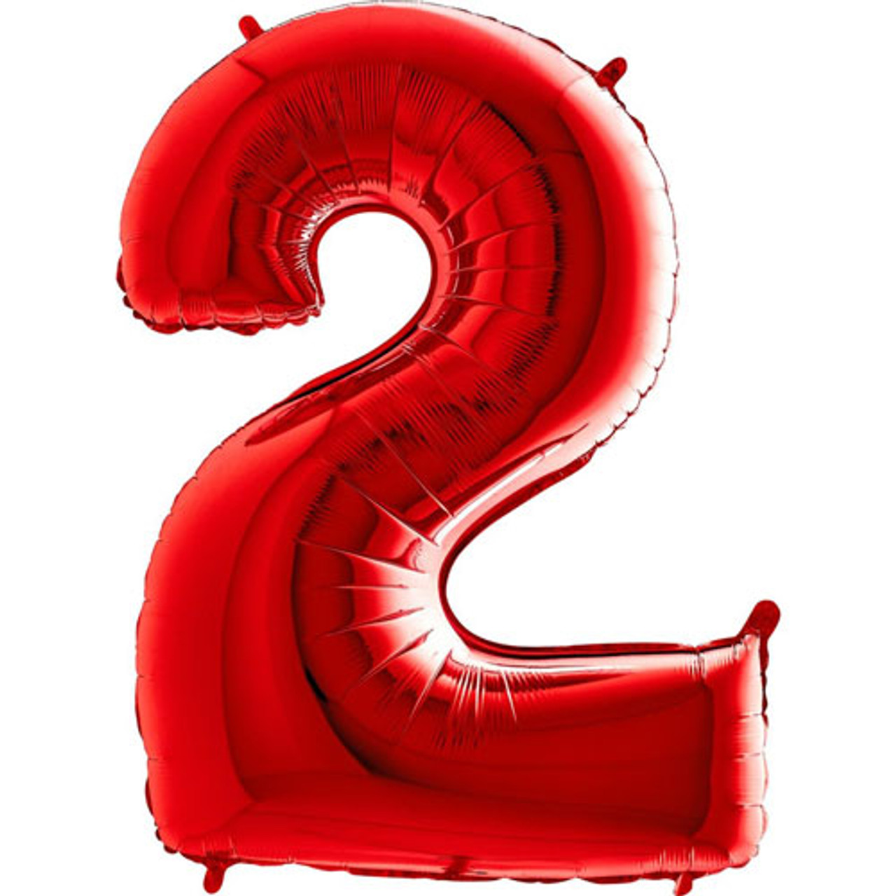 Jumbo 40 Inch Red Foil Number Balloon 0 - 9