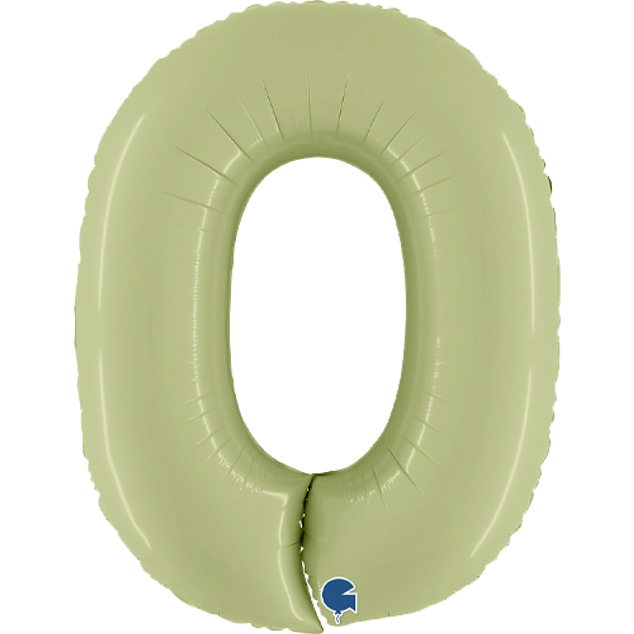 Jumbo 40 Inch Light Olive Green Foil Number Balloon 0 - 9