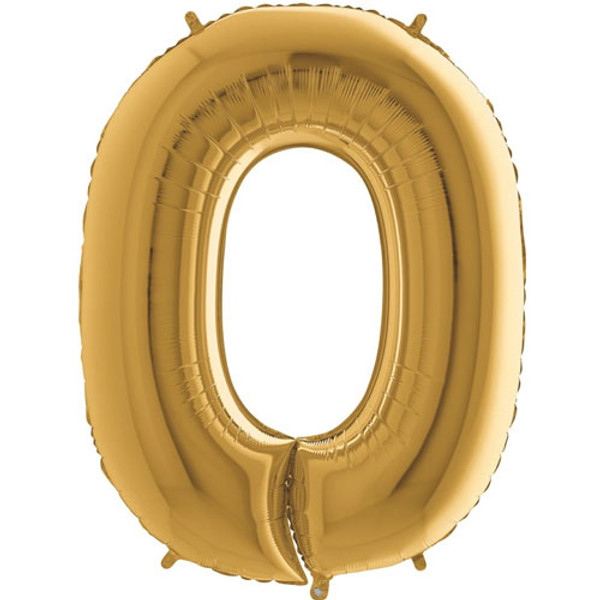 Jumbo 40 inch Gold Foil Number Balloon 0 - 9