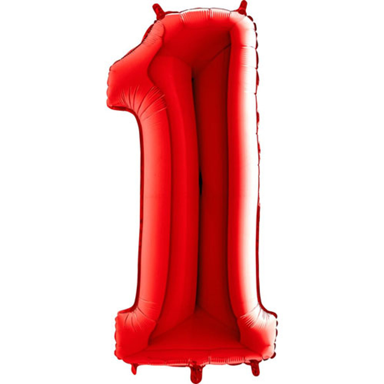 Jumbo 40 Inch Red Foil Number Balloon 0 - 9