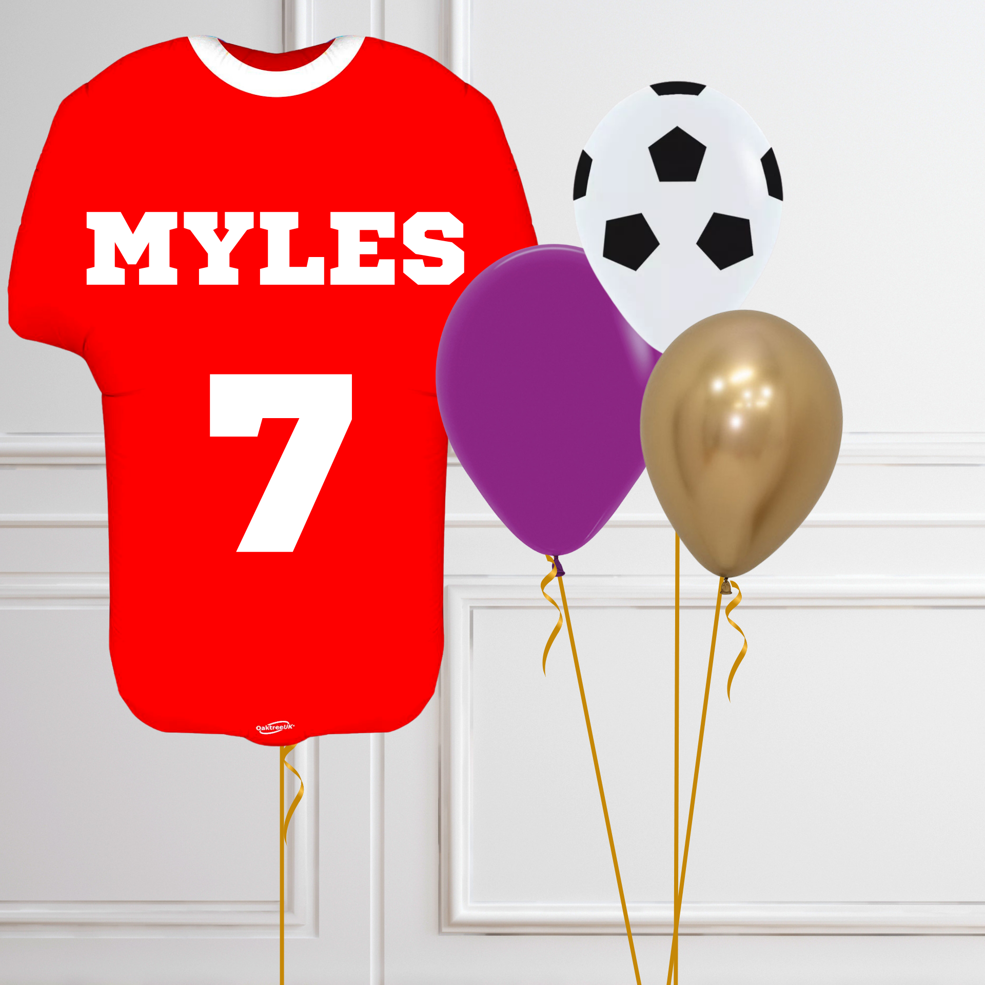 Personalized Jersey Soccer-Themed Balloon Kit 