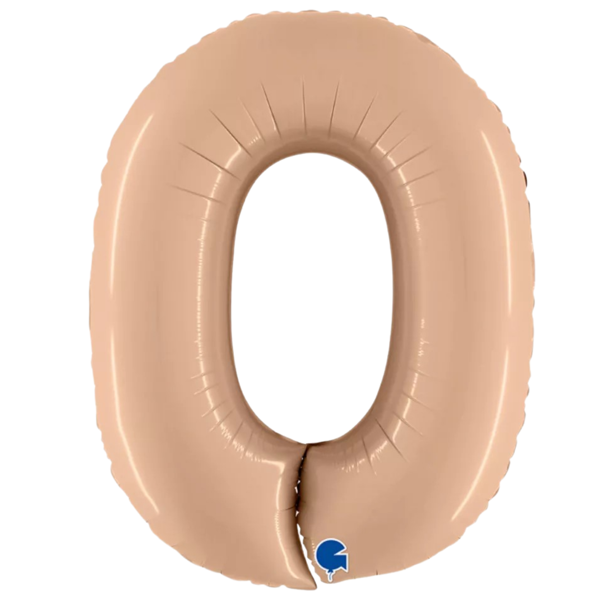 Jumbo 40 Inch Satin Nude Foil Number Balloon 0 - 9