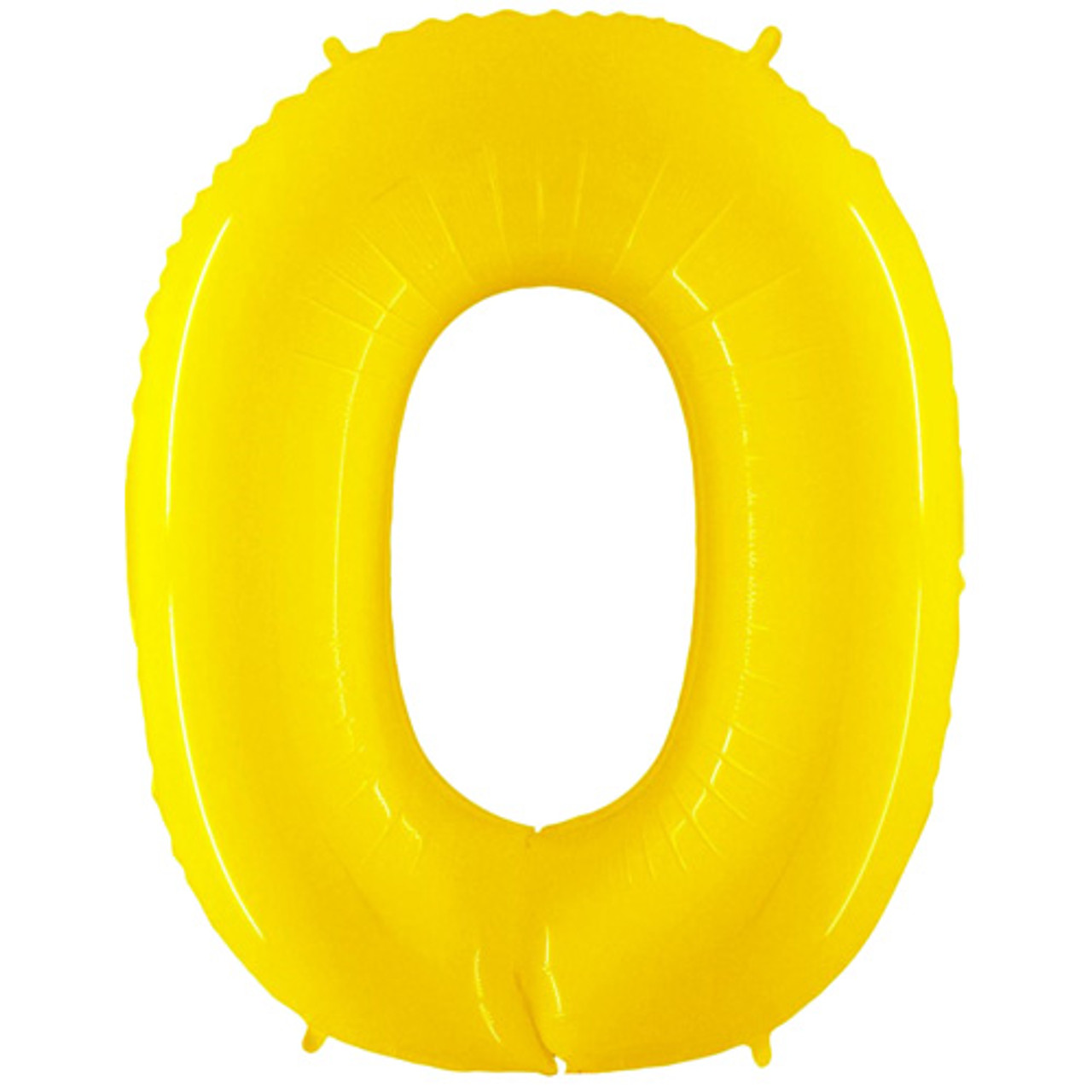 Jumbo 40 Inch Fluorescent Yellow Foil Number Balloon 0 - 9
