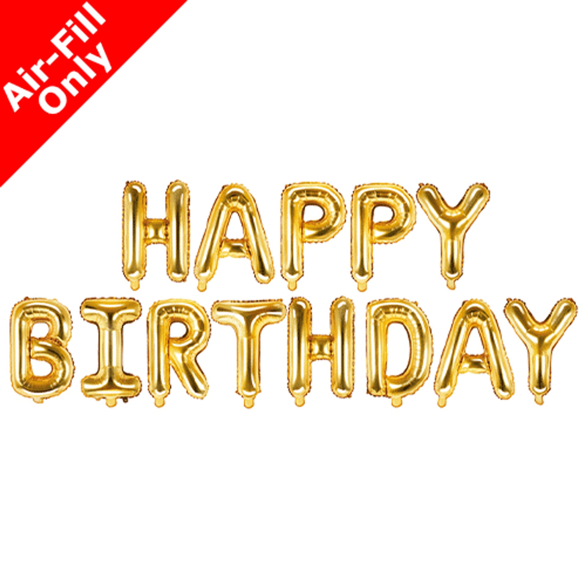 14 inch Happy Birthday Mixed Foil Letter Balloon Pack