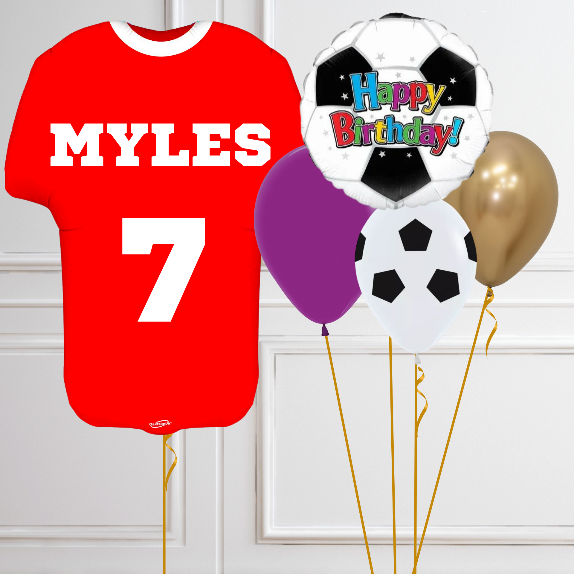 Personalized Jersey Soccer-Themed Balloon Kit 
