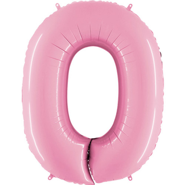 Pastel Pink Jumbo Number Balloons 40 inch 0 - 9