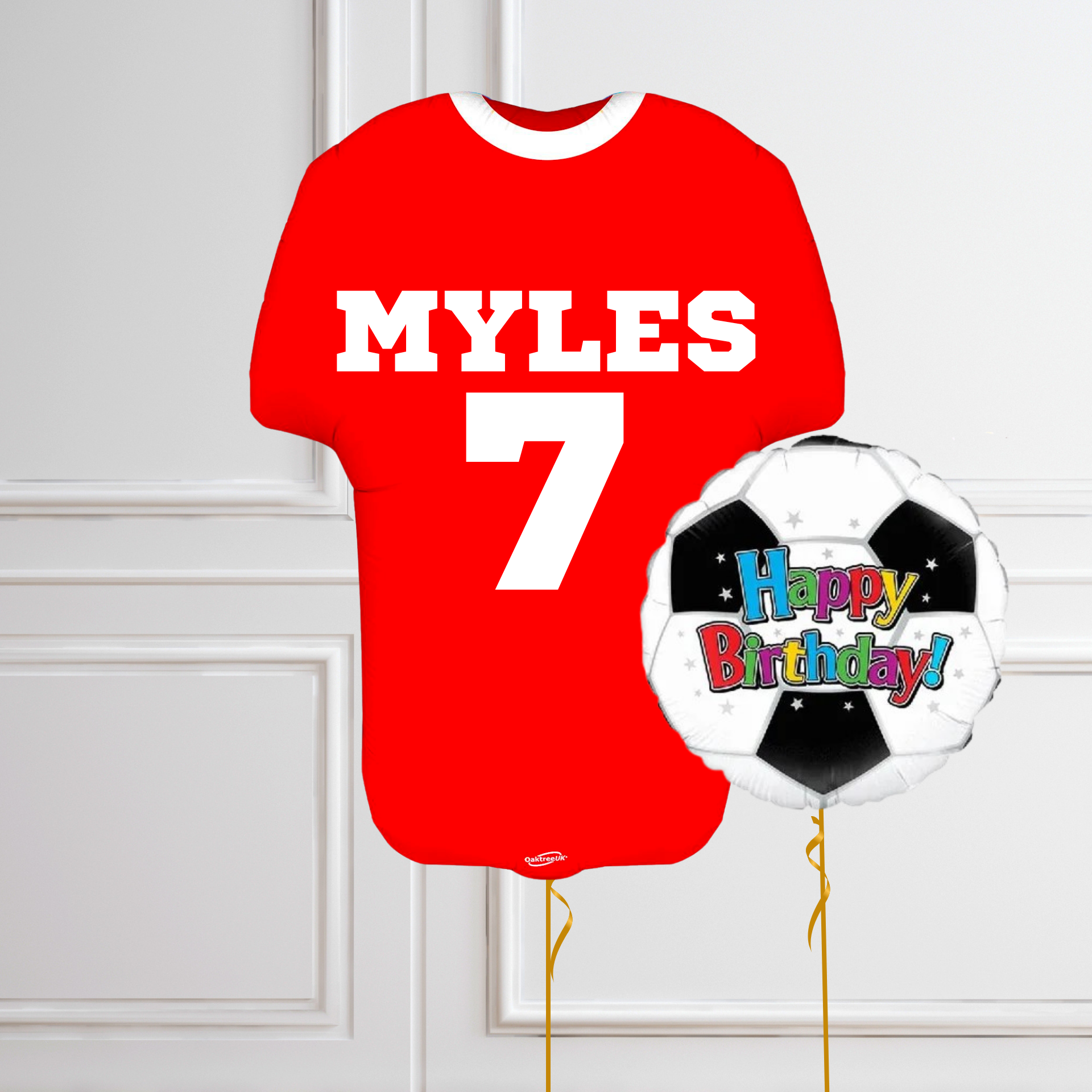 Personalized Jersey Soccer-Themed Balloon Kit 