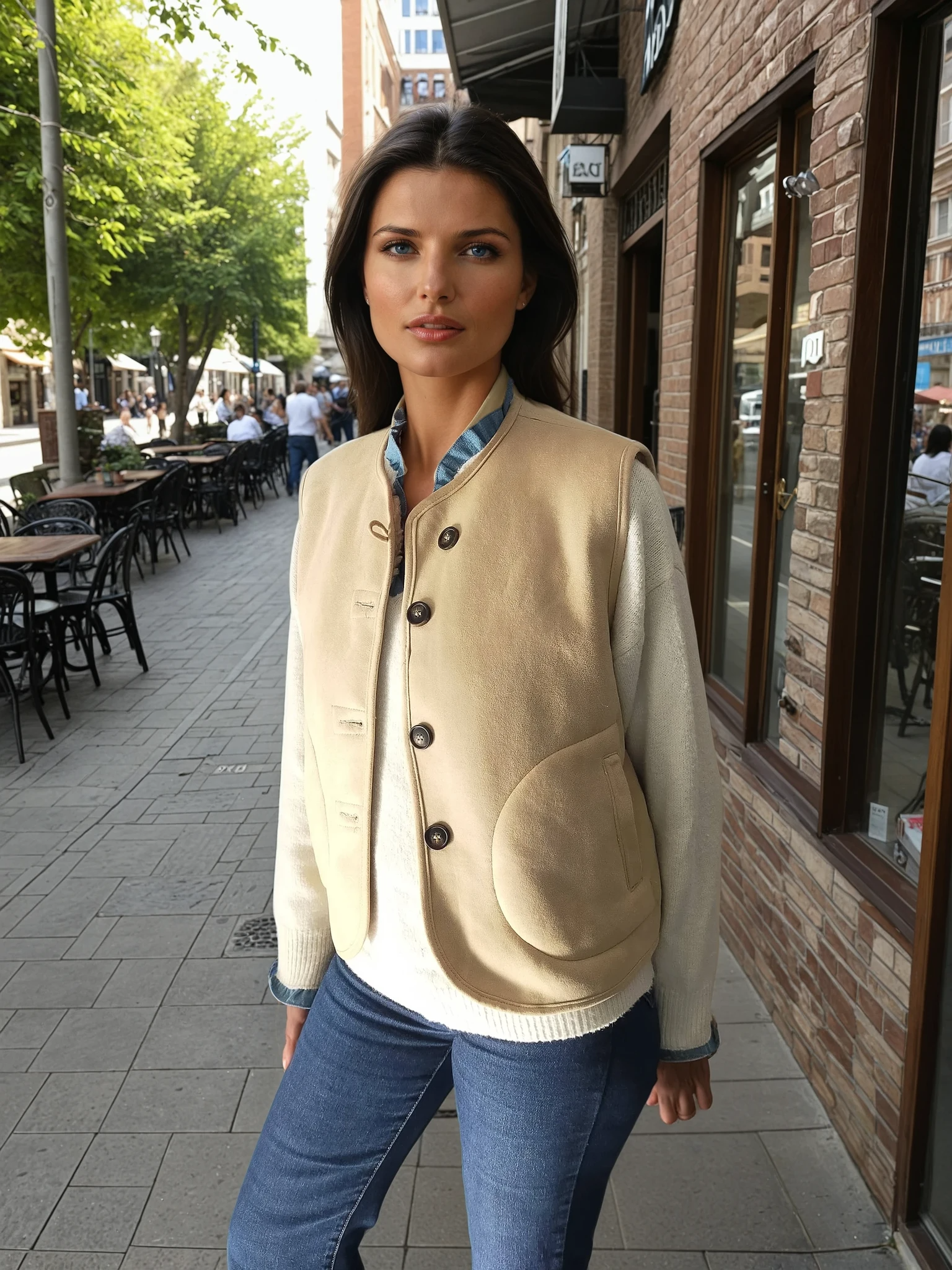 Gilet beige