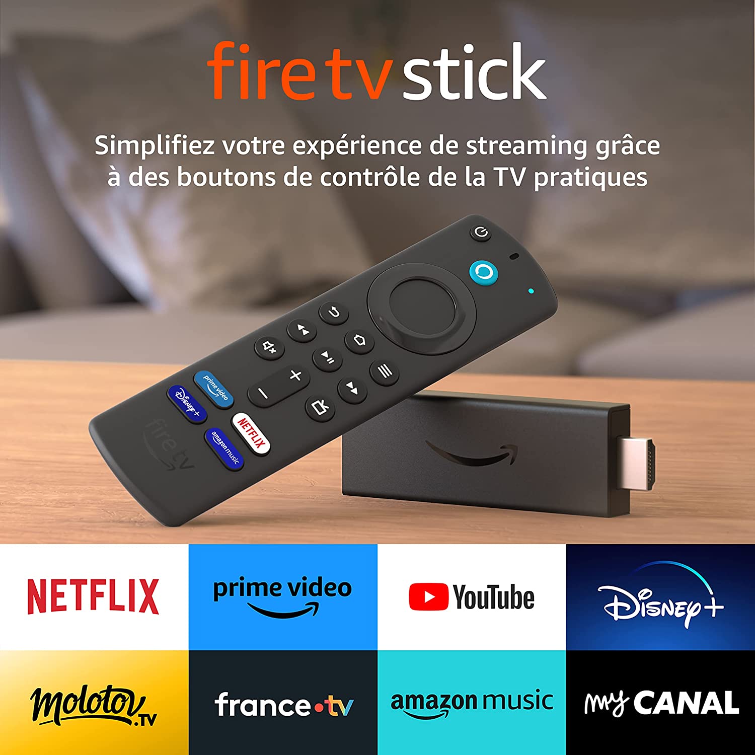 Fire TV Stick avec télécommande