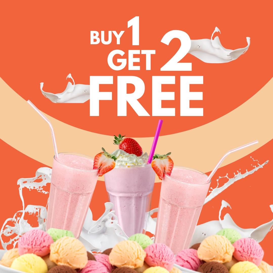 Buy 1 Get 2 Shakes