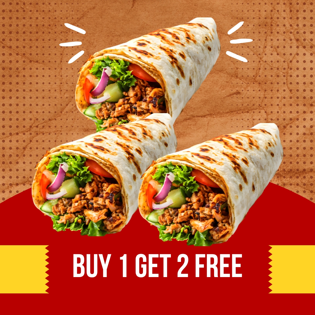 Buy 1 Get 2 Shawarmas