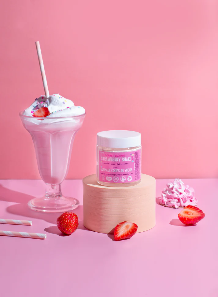 Putojančio cukraus šveitiklis Strawberry Shake 200ml