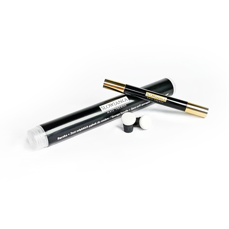 Ombre teptukas su kempinėlėm