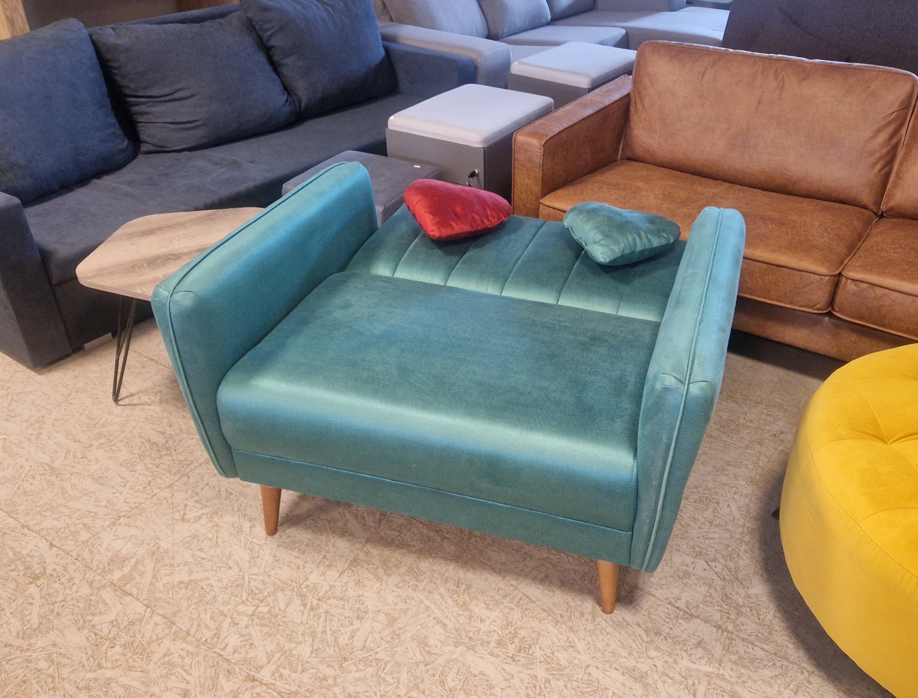 FOTELIS - LOVA ARTIE AQUA LOVESEAT