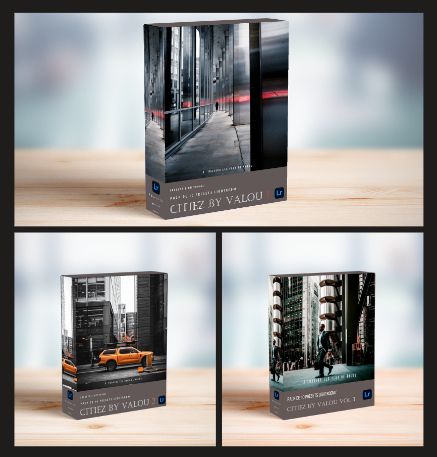 xx TRIPLE PACK CITIEZ DE 31 PRESETS LIGHTROOM CLASSIC & MOBILE xx 