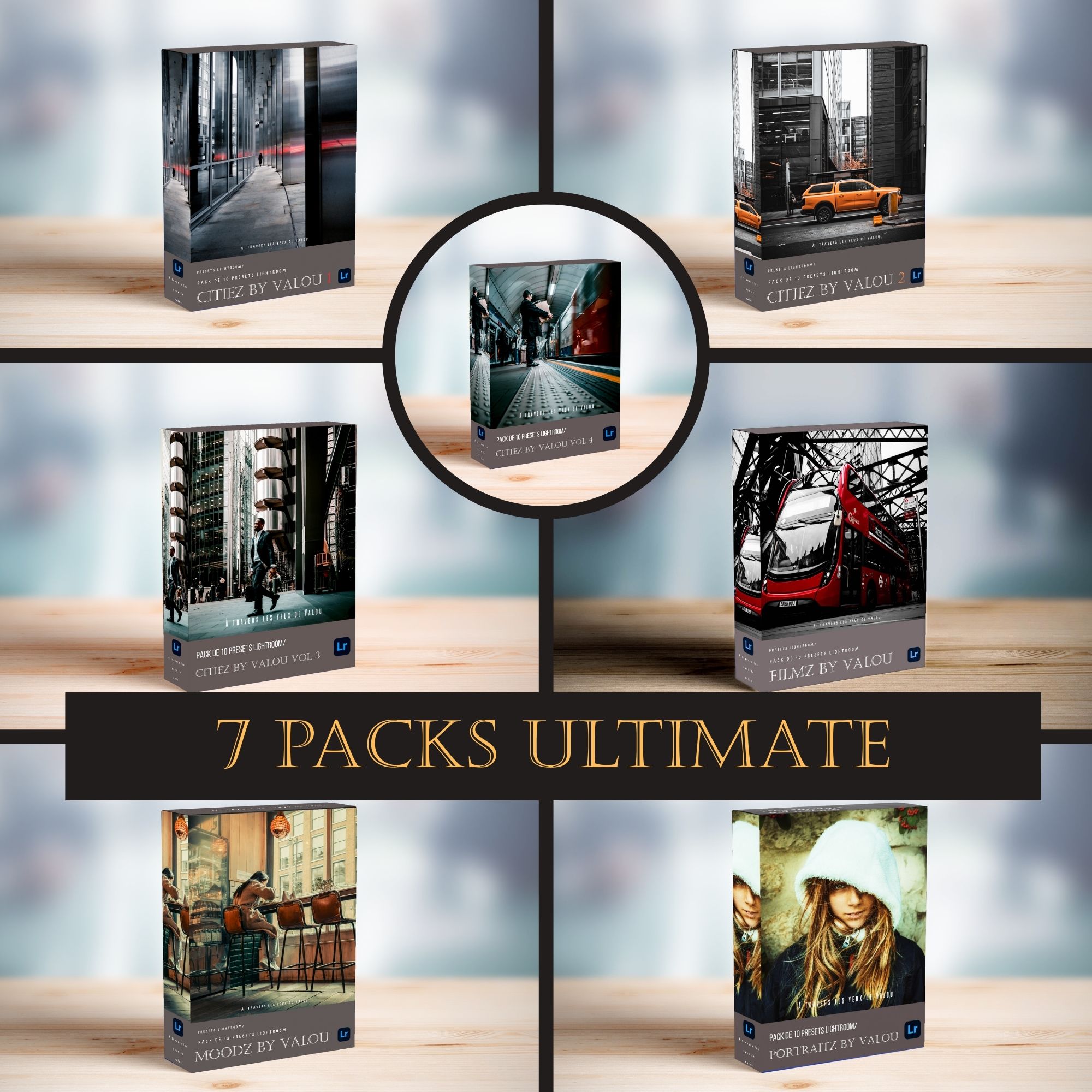 xx 7 PACKS ULTIMATE DE 74 PRESETS LIGHTROOM CLASSIC & MOBILE xx 