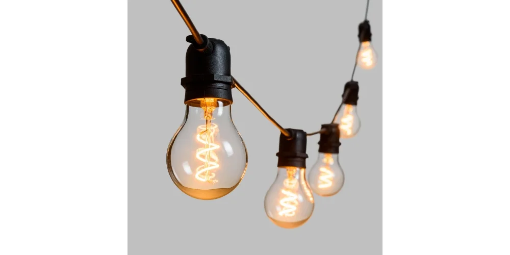SODOLT Spiral Vintage girlianda LED 5m+prailginama
