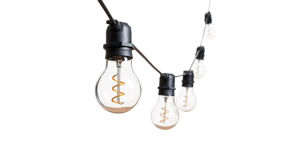 SODOLT Spiral Vintage girlianda LED 5m+prailginama