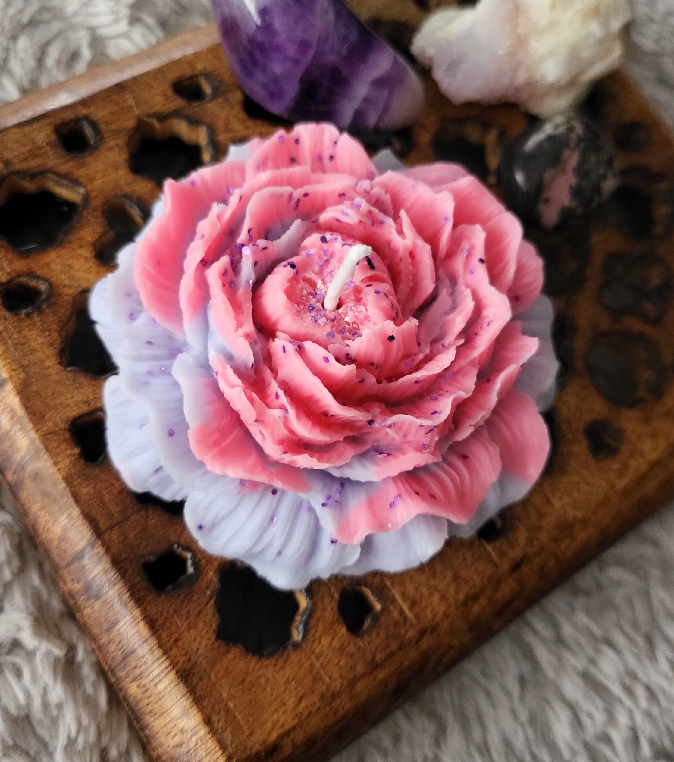 Blackcurrant & Rhubarb Peony Candle 