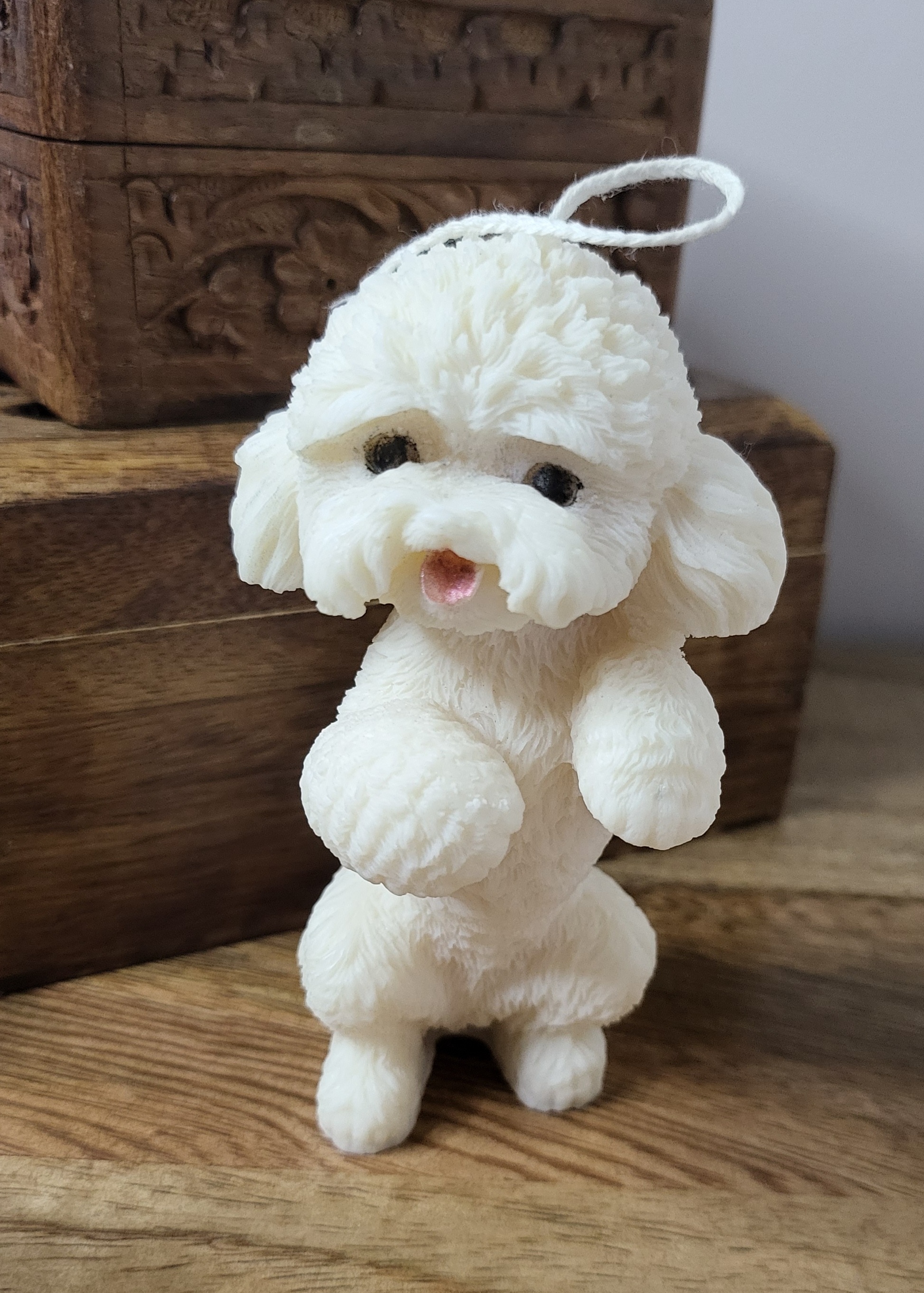 Poodle Candle