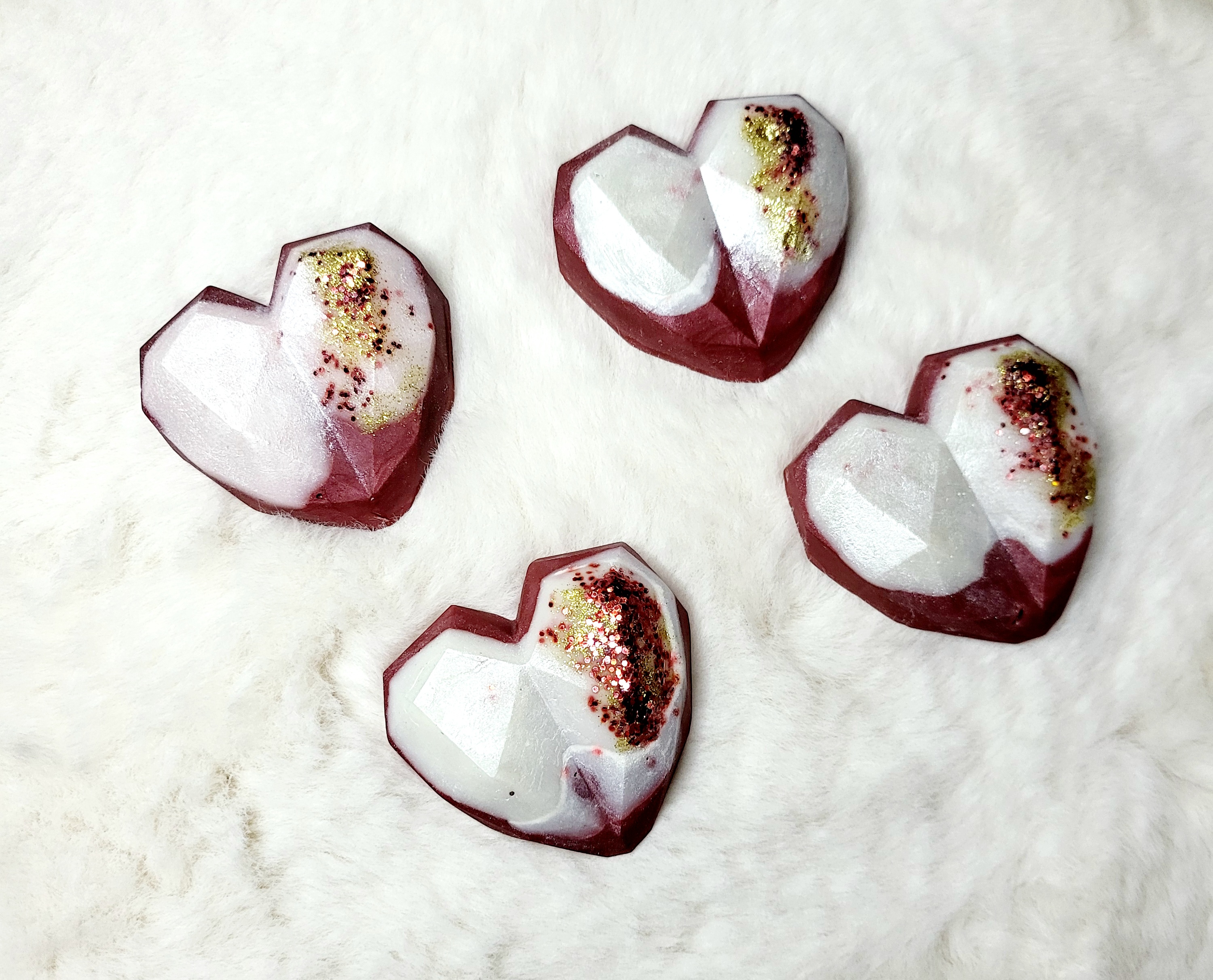 Salted Caramel Geometric Heart